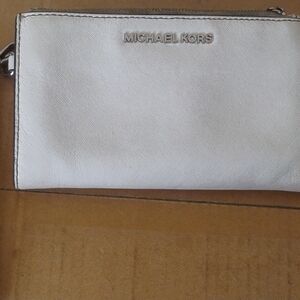 Michael Kors White Wristlet